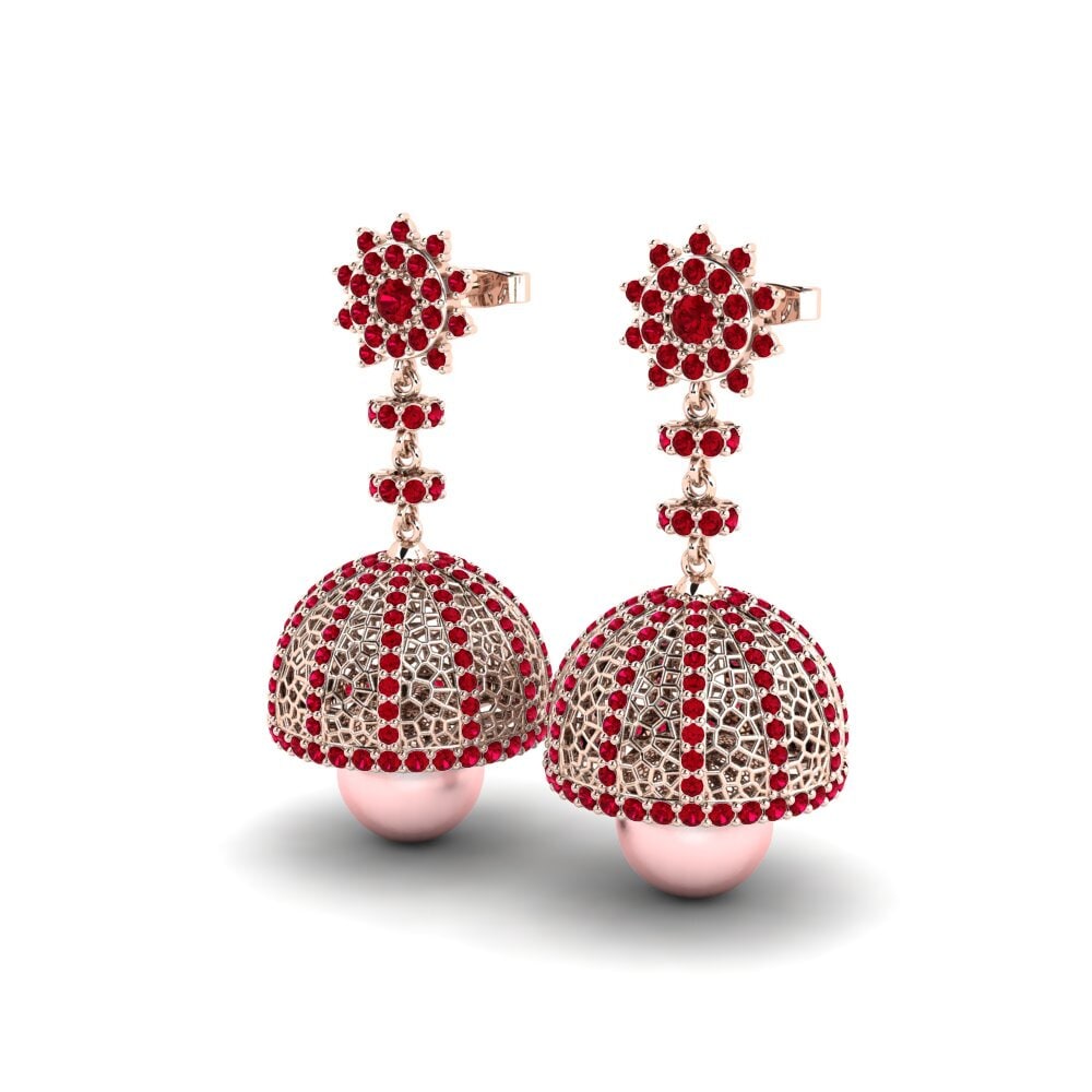 Red Zirconia Women's Earring Kuehner