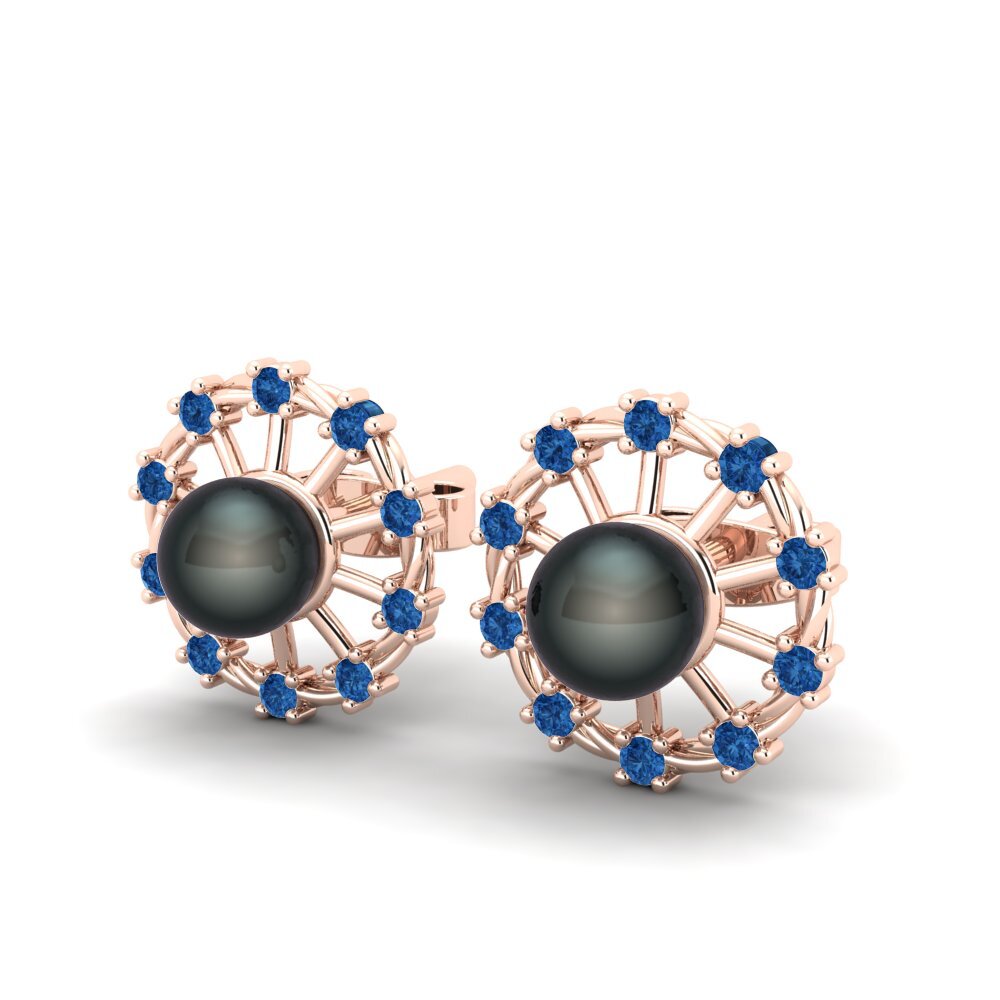 Dark Blue Zirconia Women's Earring Kurland