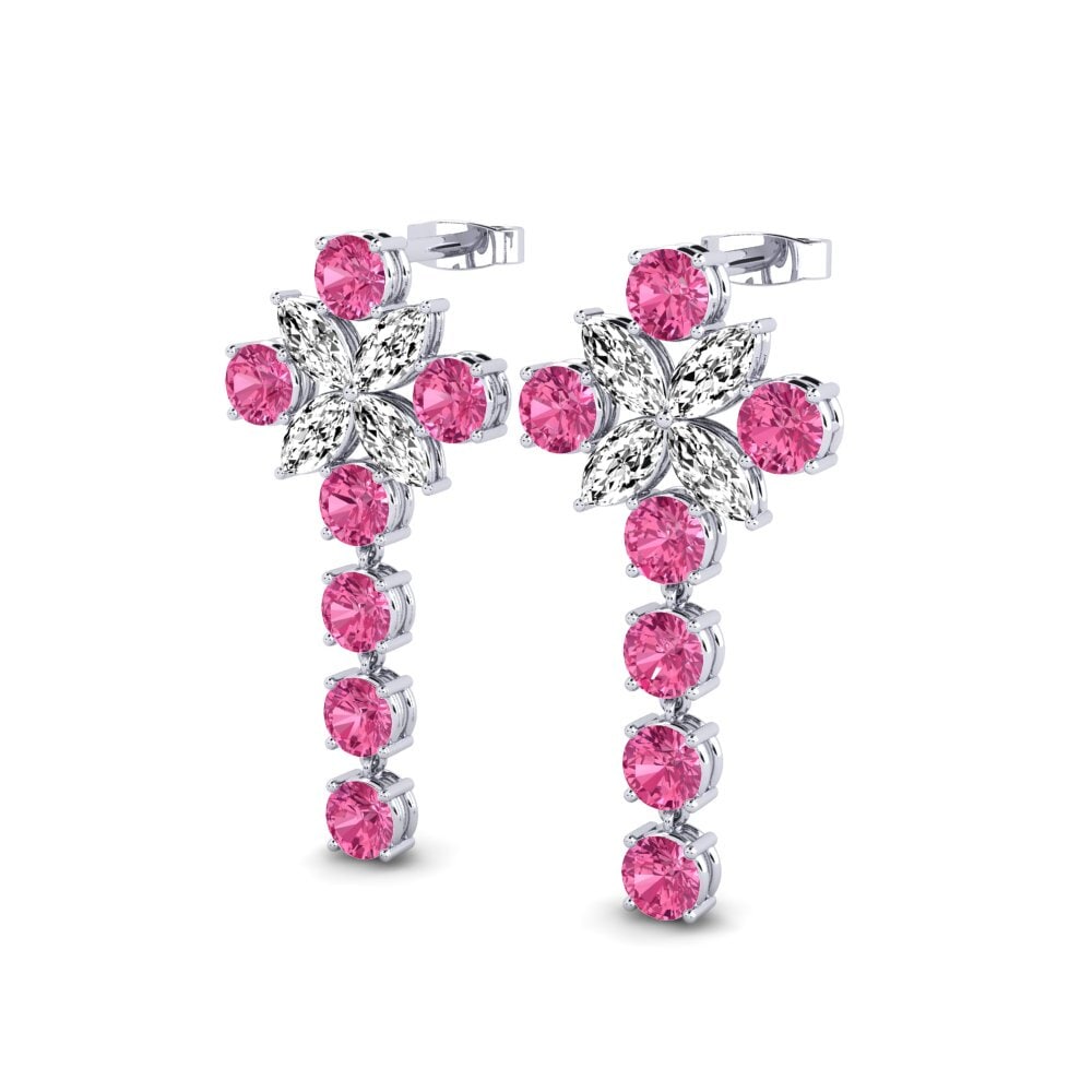 Rosa Turmalin Damen ohrring Maddie