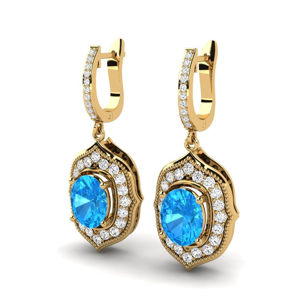 Blue Topaz Women's Earring Namilia