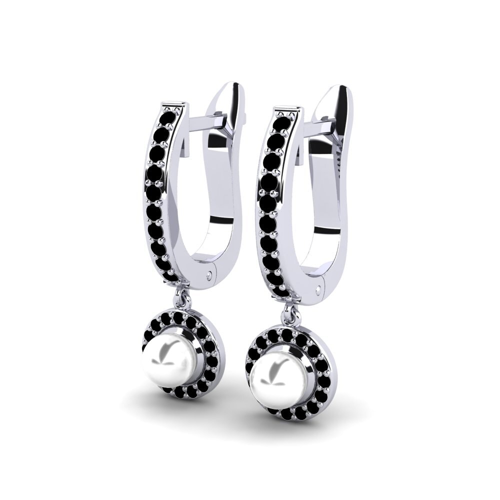 Schwarzer Diamant Damen ohrring Pamira