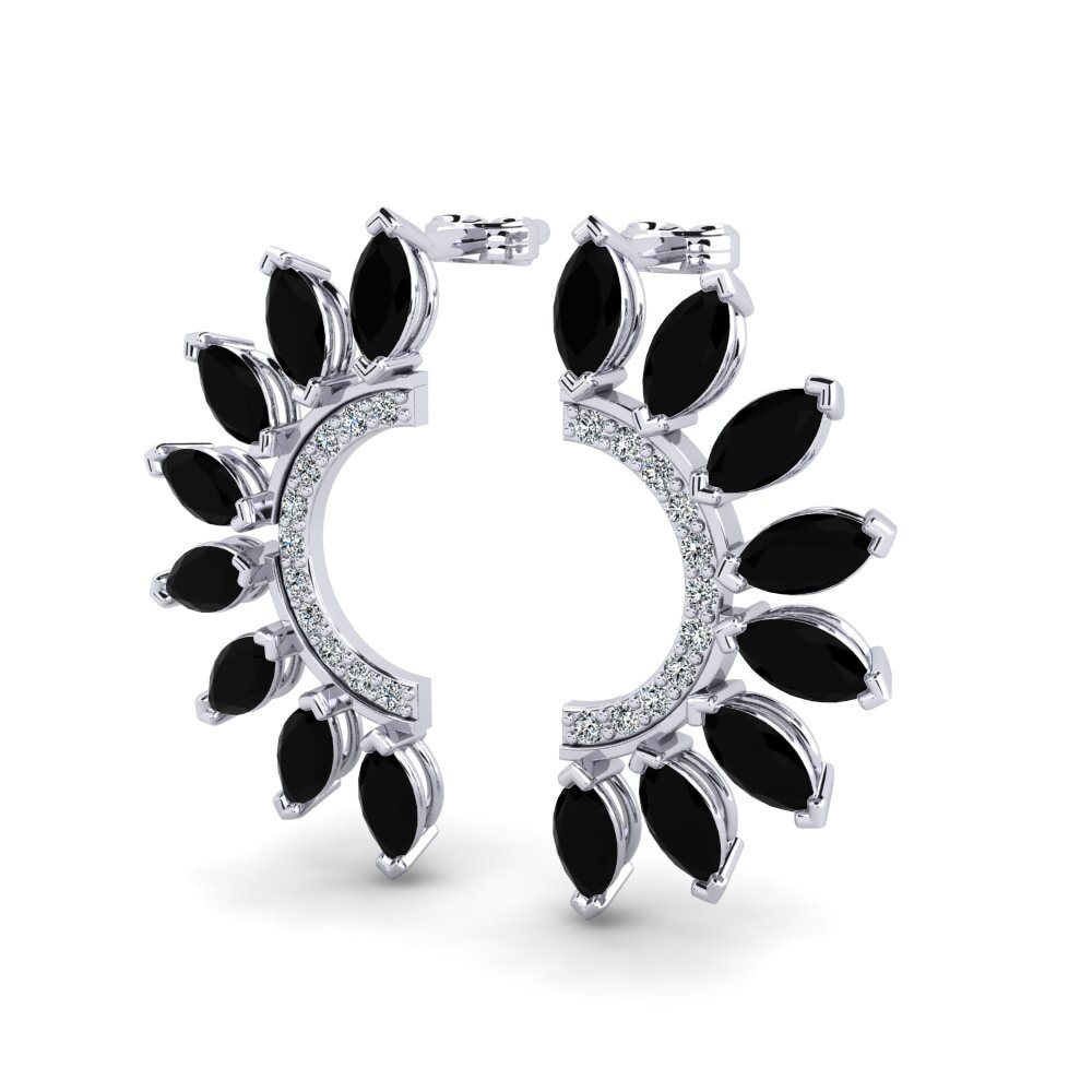 Marquesa Zafiro negro Pendiente de mujer Pollux