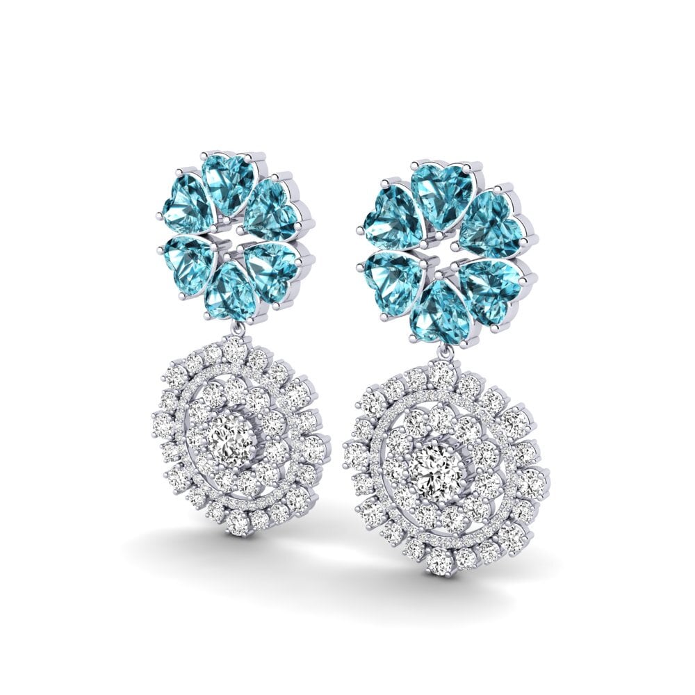 Circón Azul Pendiente de mujer Ratha