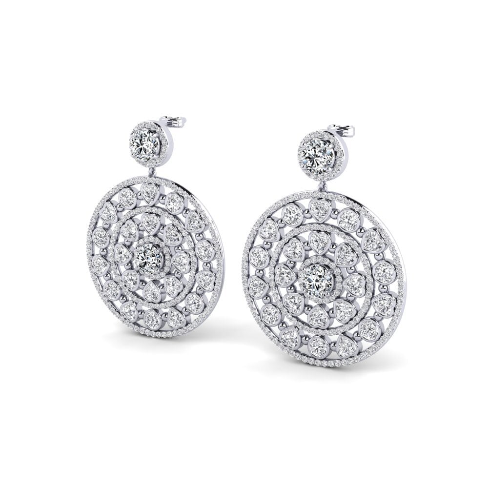 Plata 925 Circonita Pendiente de mujer Rexa