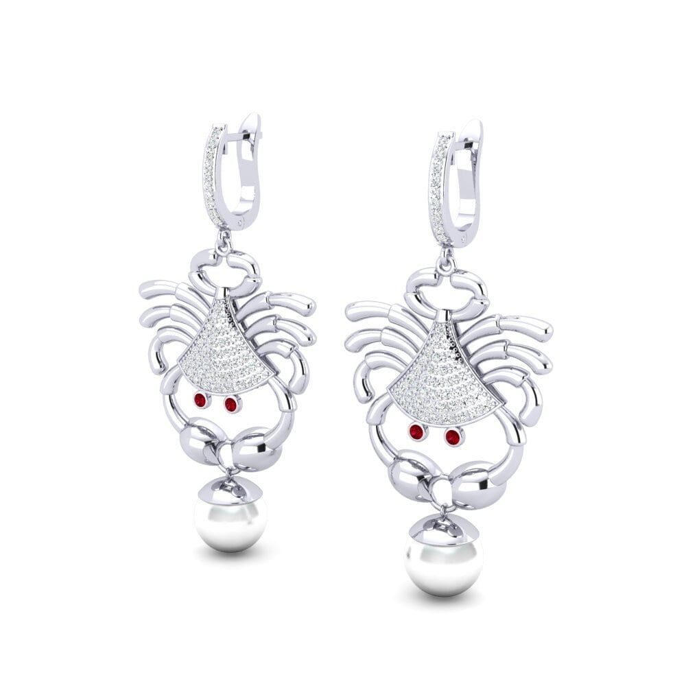 Red Zirconia Women's Earring Samli