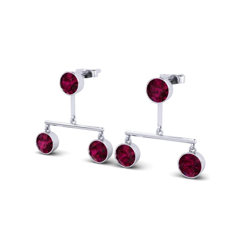 Rhodolite Garnet Women's Earring Sere