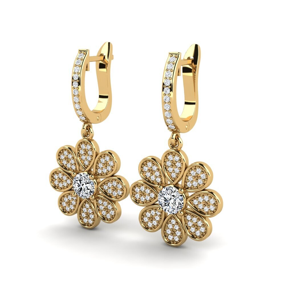 18ct Yellow Gold Women's Earring Shedd