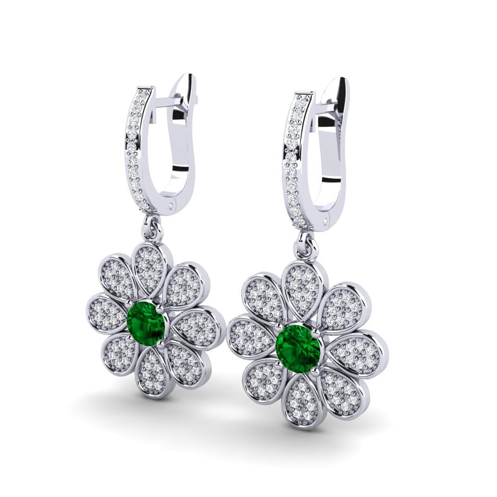 Circonita Verde Pendiente de mujer Shedd