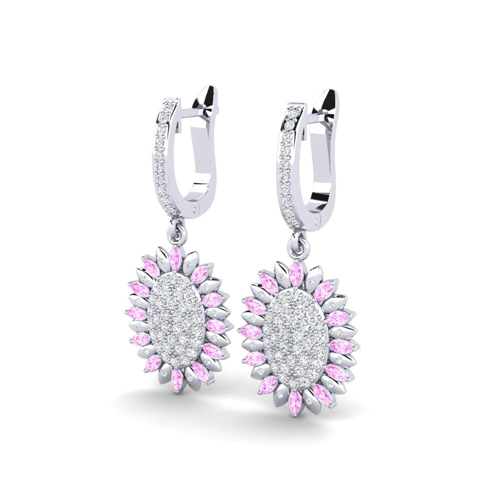 Marquise Pink Sapphire Women's Earring Villalvazo