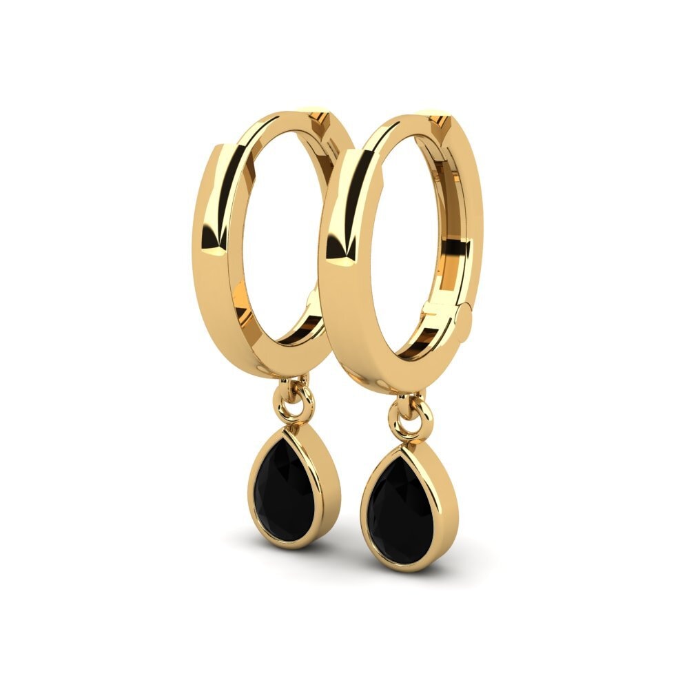 Pera Diamante Negro Pendiente de mujer Wayna - Pear