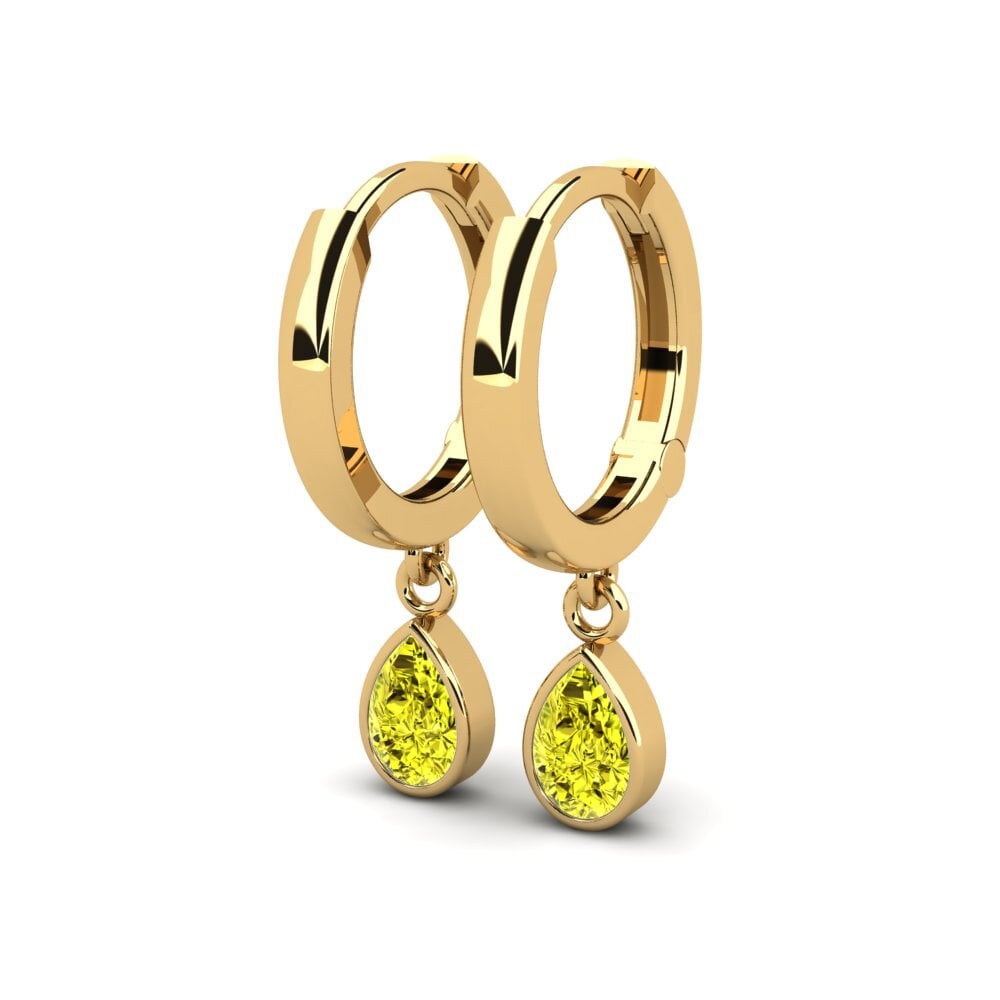 Diamante Amarillo Pendiente de mujer Wayna - Pear