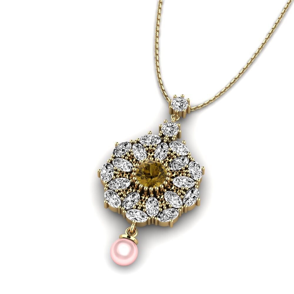 Brown Zircon Women's Pendant Donnamaria