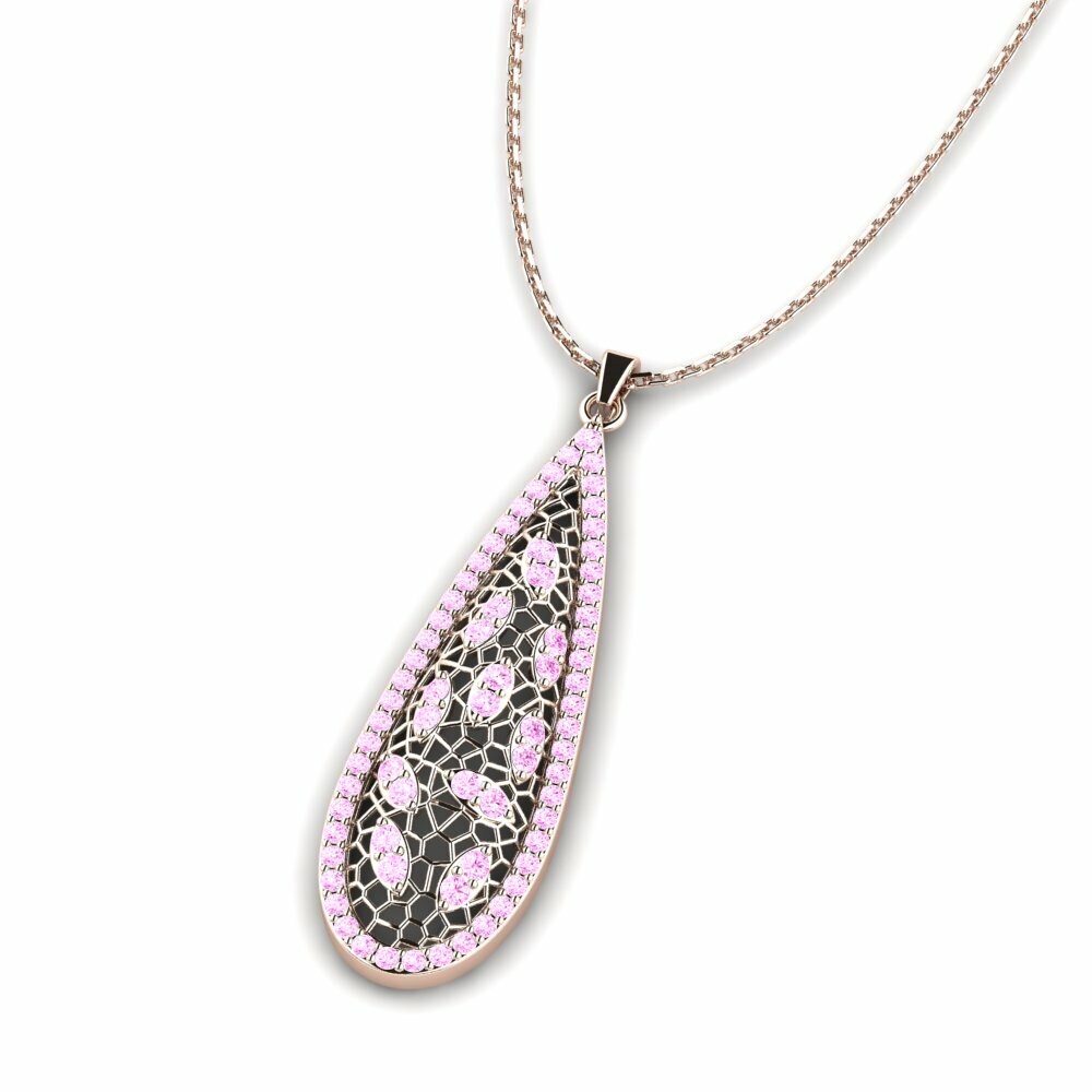 Roze Saffier Dames Hanger Dorotian