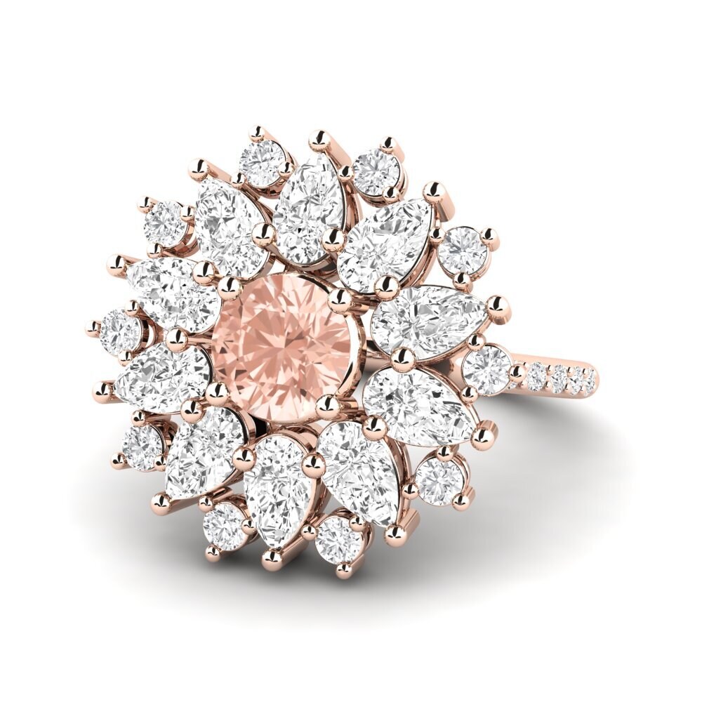 9k Rose Gold Morganite Ring Amarok