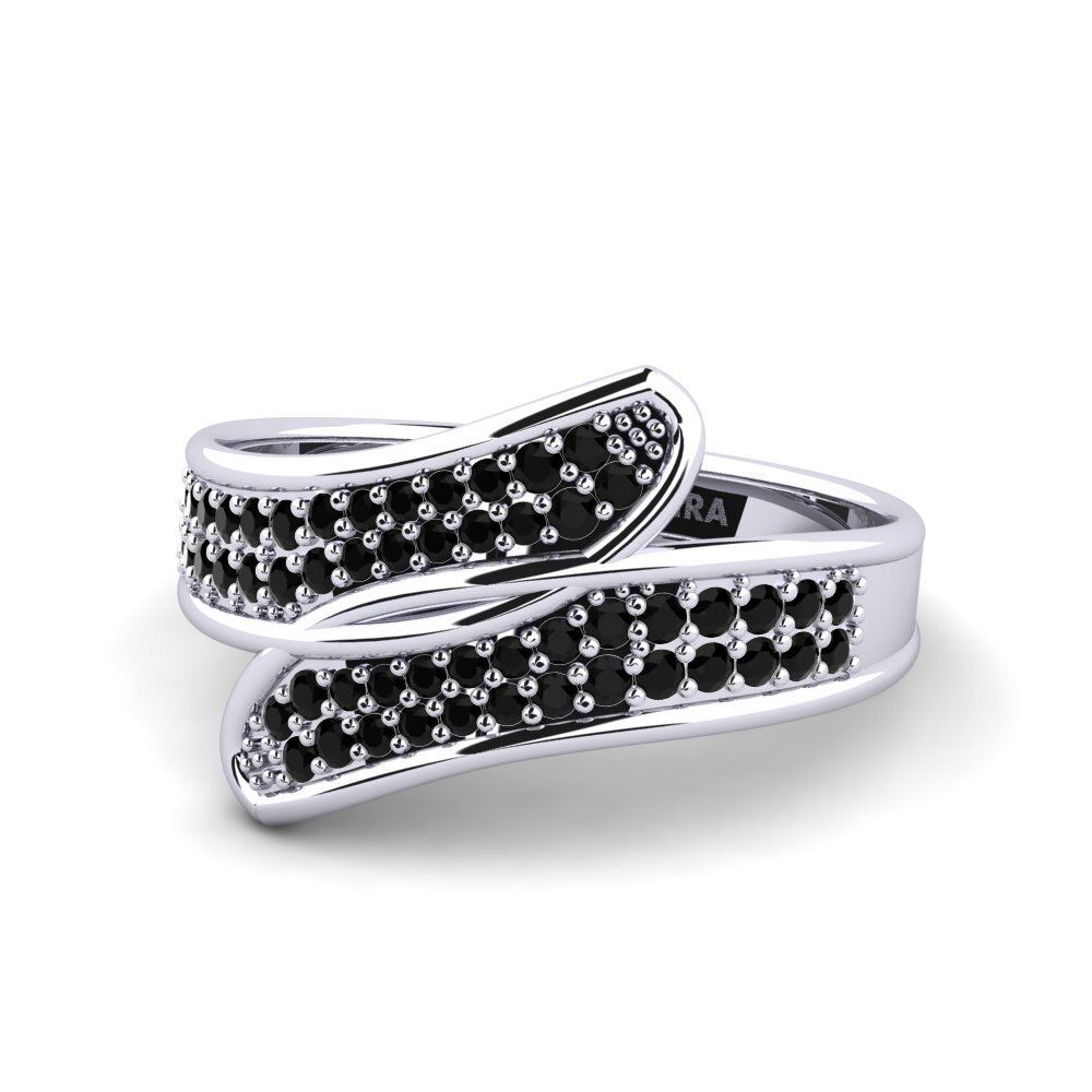 Schwarzer Diamant Ring Aquilino