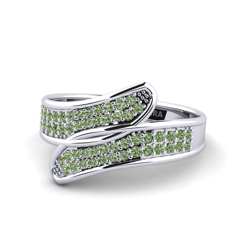 Green Diamond Ring Aquilino
