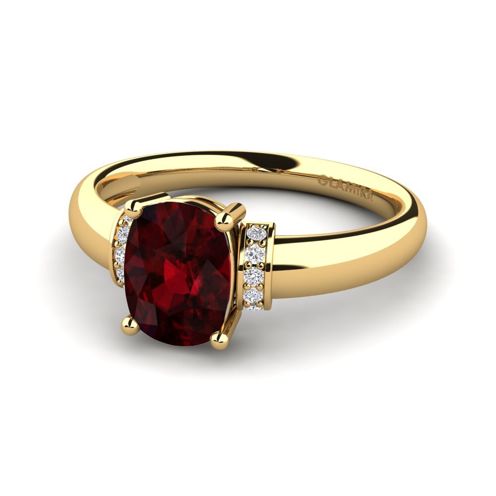 Garnet Engagement Ring Aviana