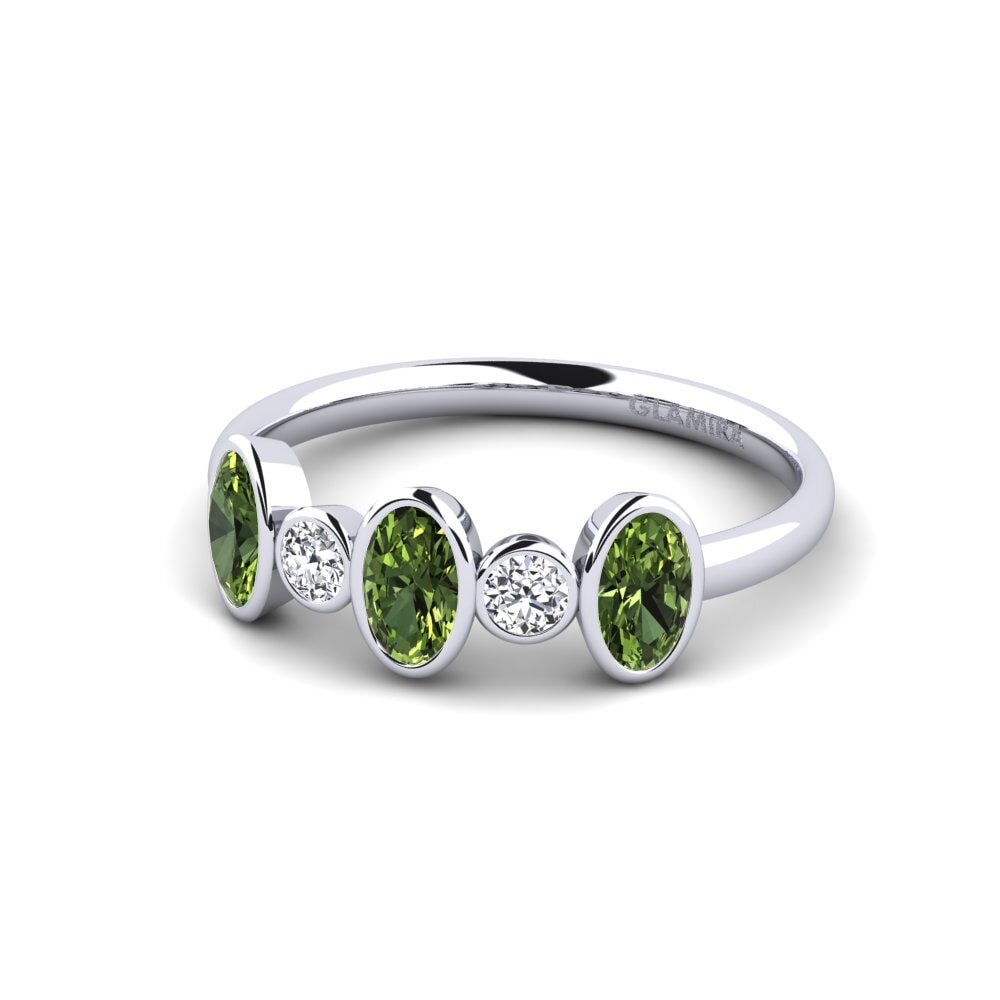 Green Sapphire Engagement Ring Awasa