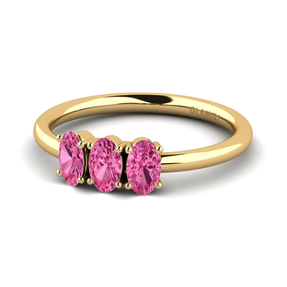Pink Tourmaline Engagement Ring Basant