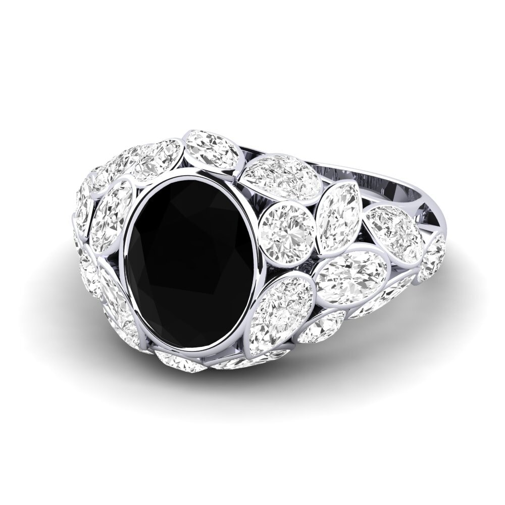 Black Sapphire Engagement Ring Beumer