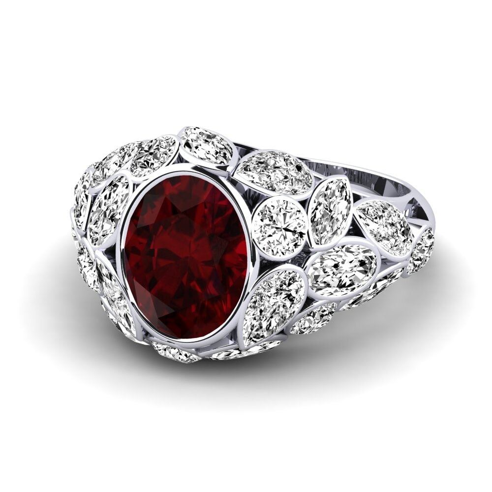 Garnet Engagement Ring Beumer