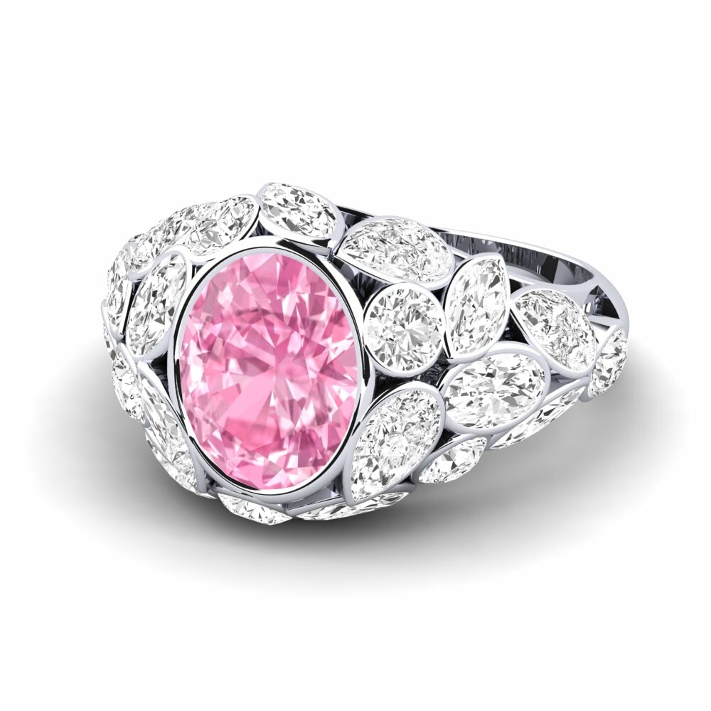 Pink Sapphire Engagement Ring Beumer