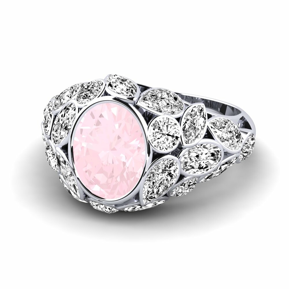 Rose Quartz Engagement Ring Beumer