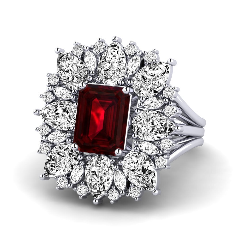 Garnet Engagement Ring Bollin
