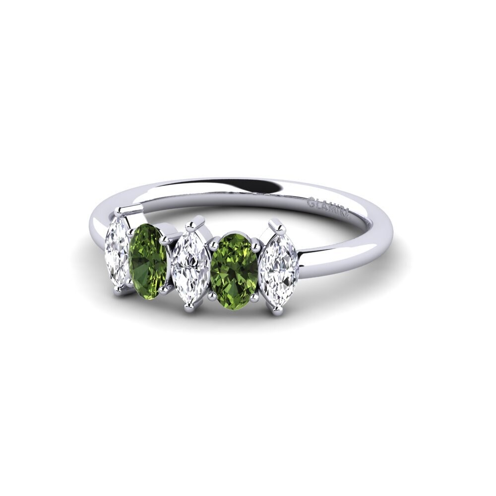 Green Sapphire Engagement Ring Deepa