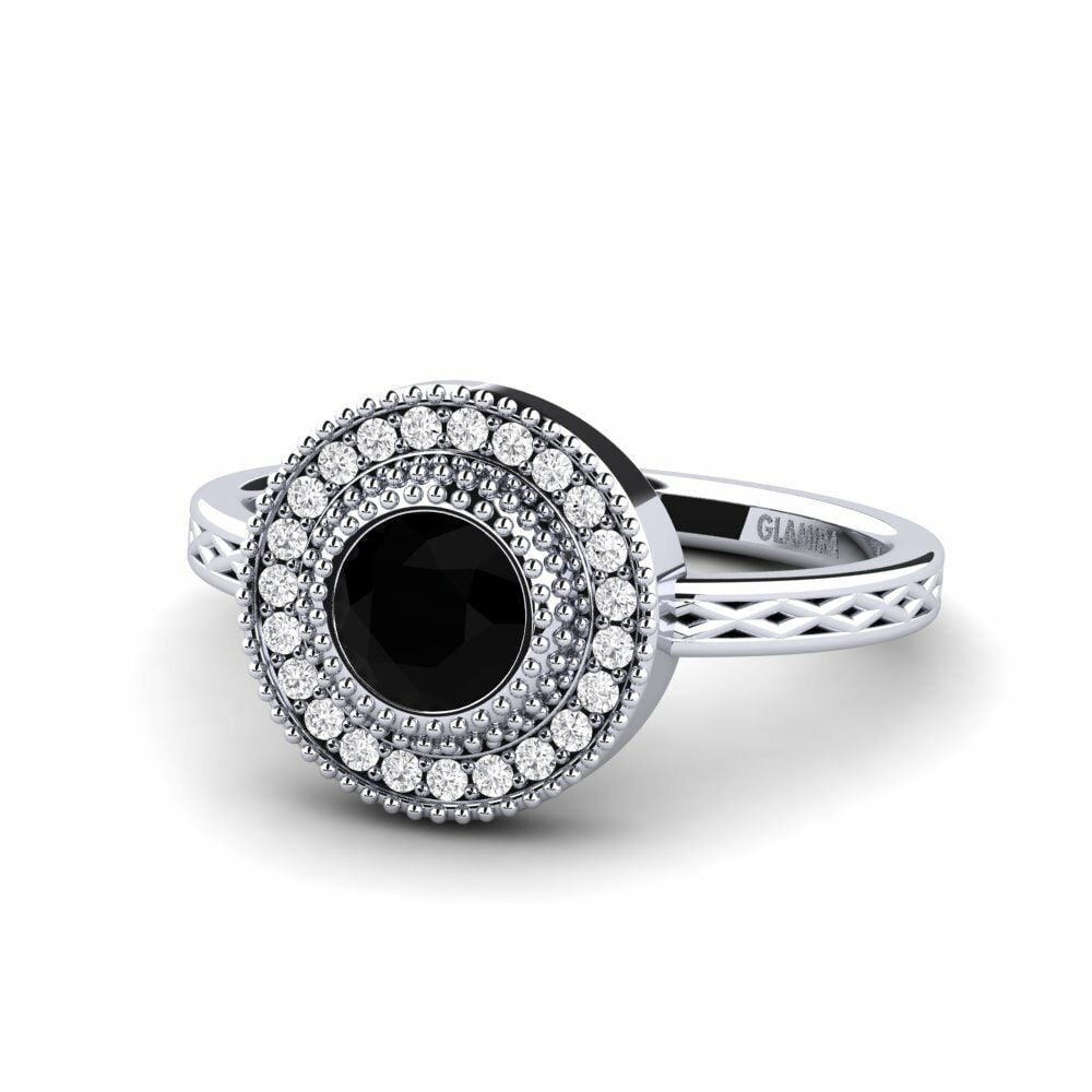 Black Sapphire Engagement Ring Destinesia