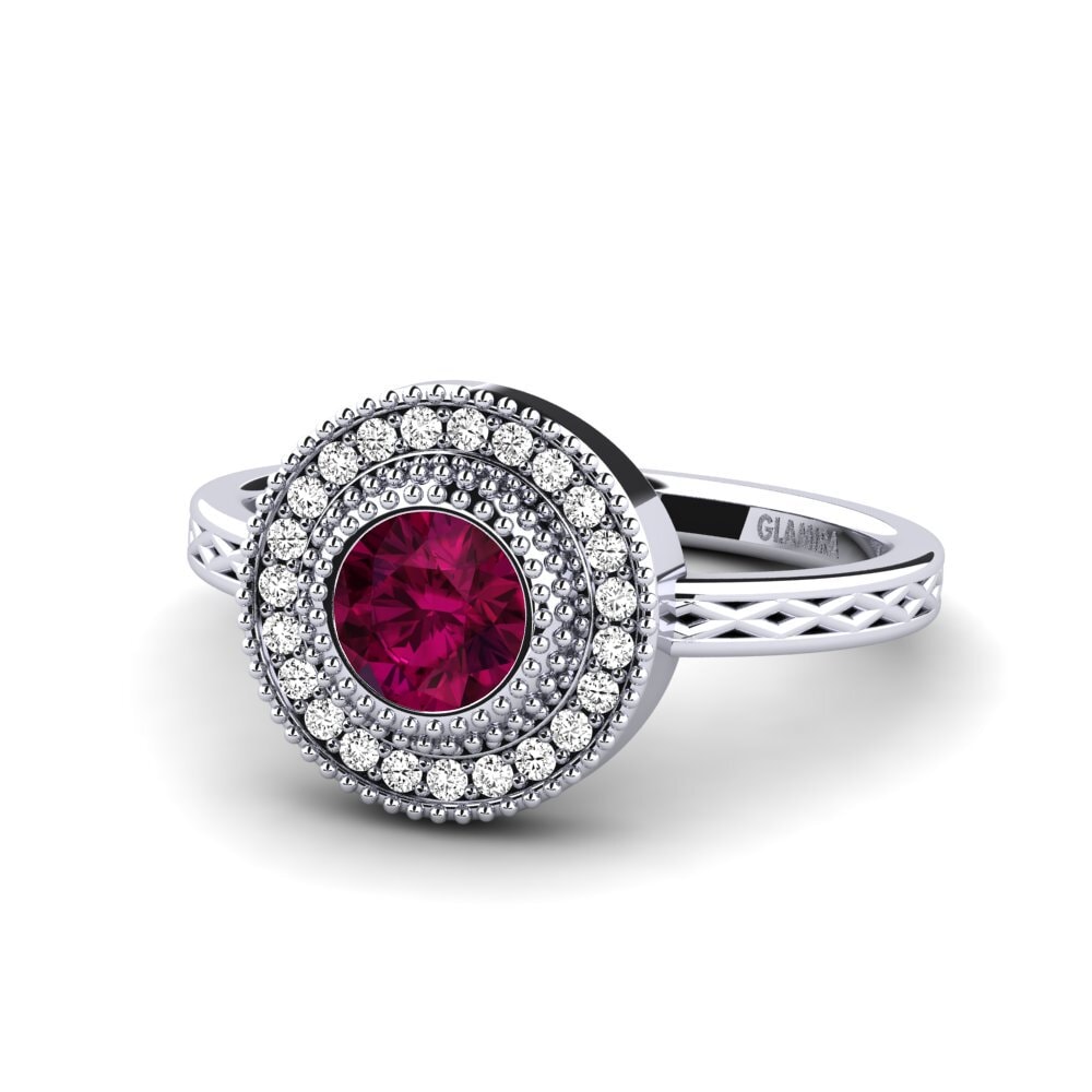 Rhodolite Garnet Engagement Ring Destinesia