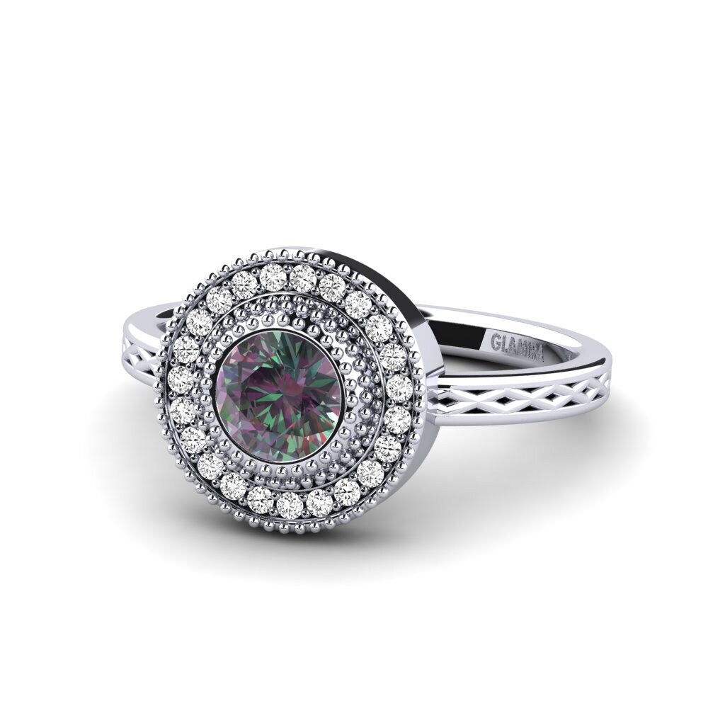 Mystic Topaz Engagement Ring Destinesia