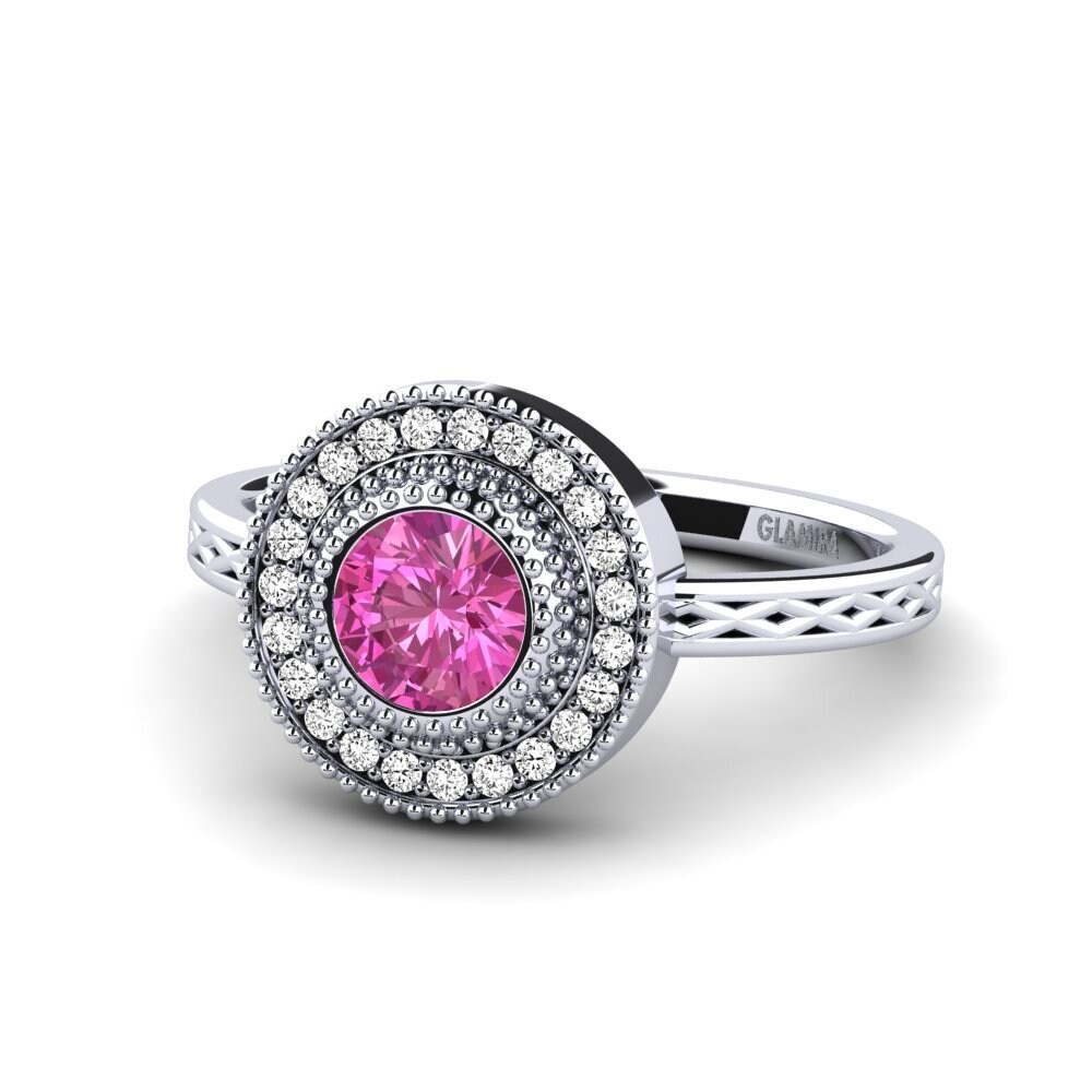 Pink Topaz Engagement Ring Destinesia