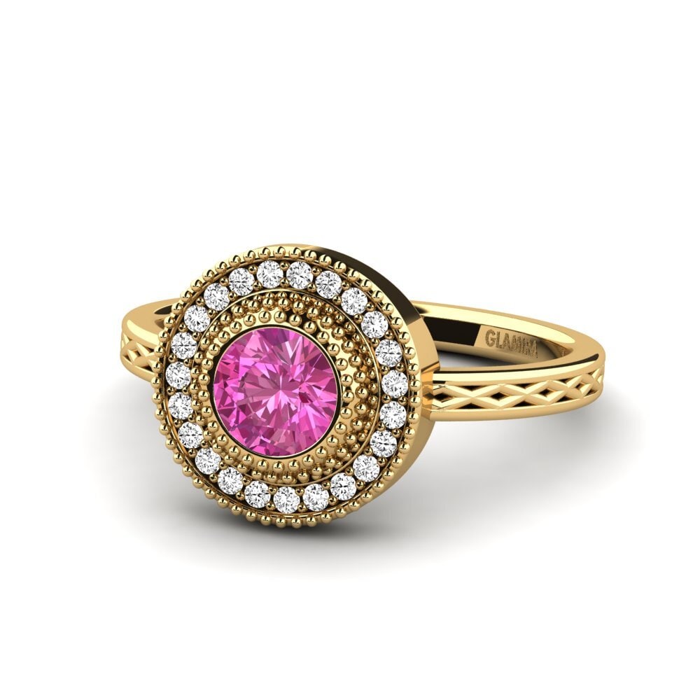 Topacio Rosa Anillo de compromiso Destinesia