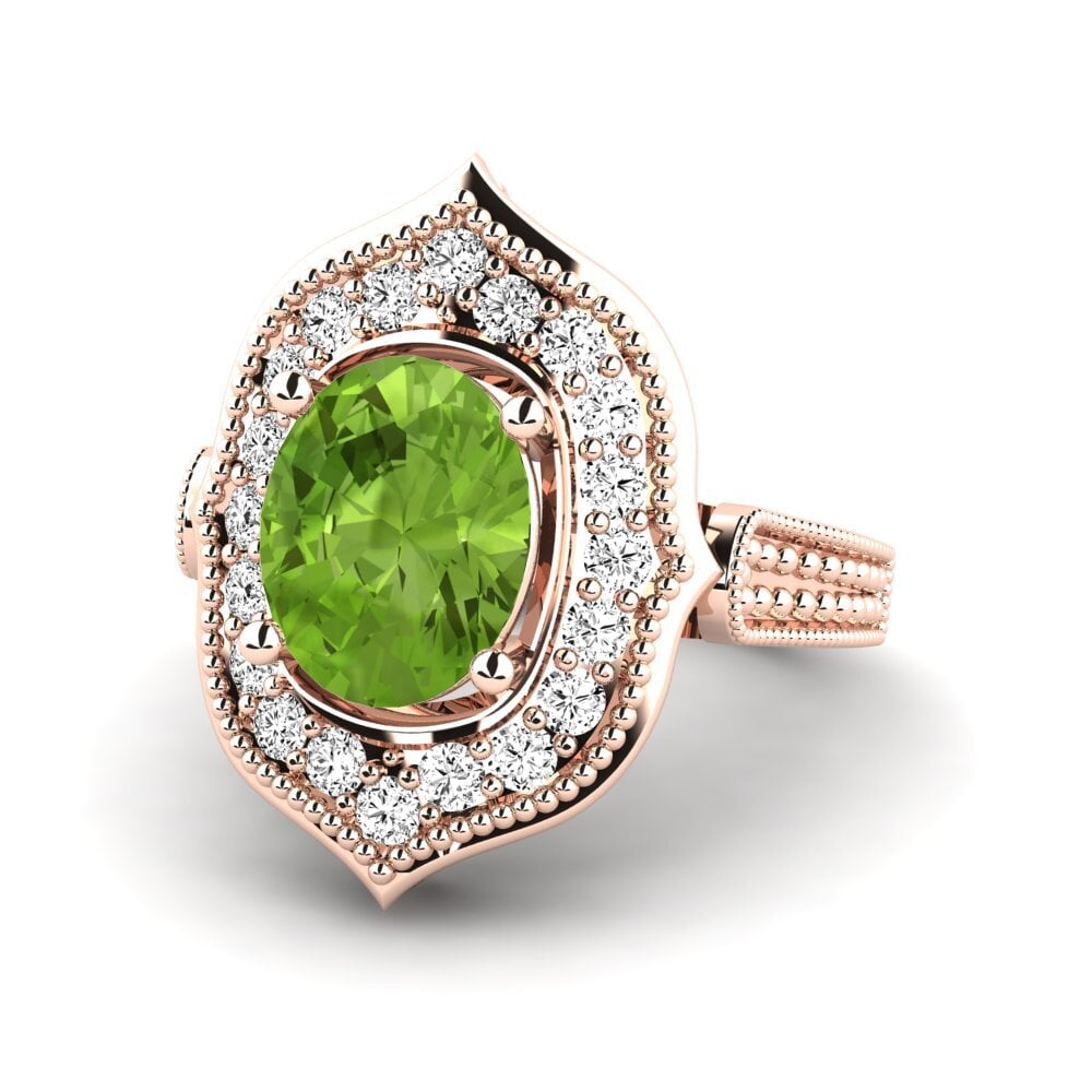 Peridoto Anillo de compromiso Dwarrenson