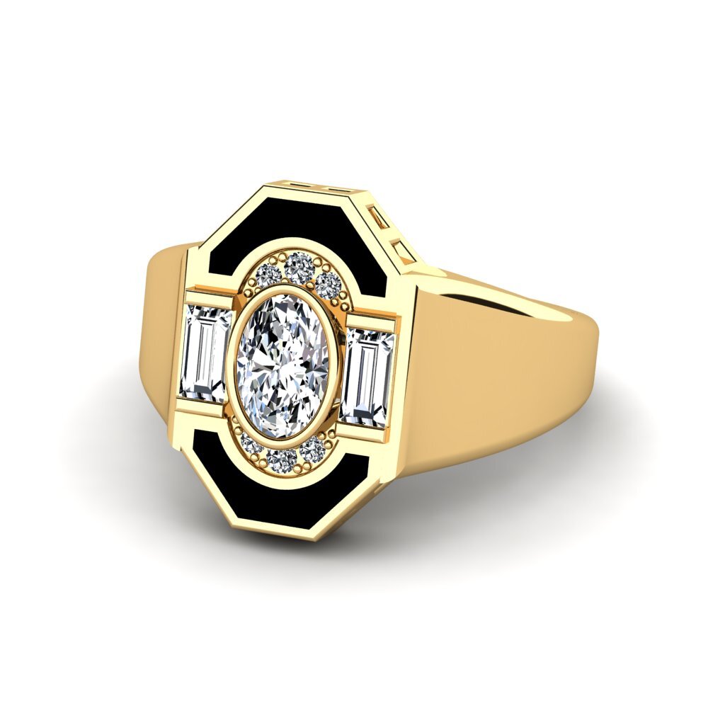 9k Oro Amarillo Anillo Kincannon