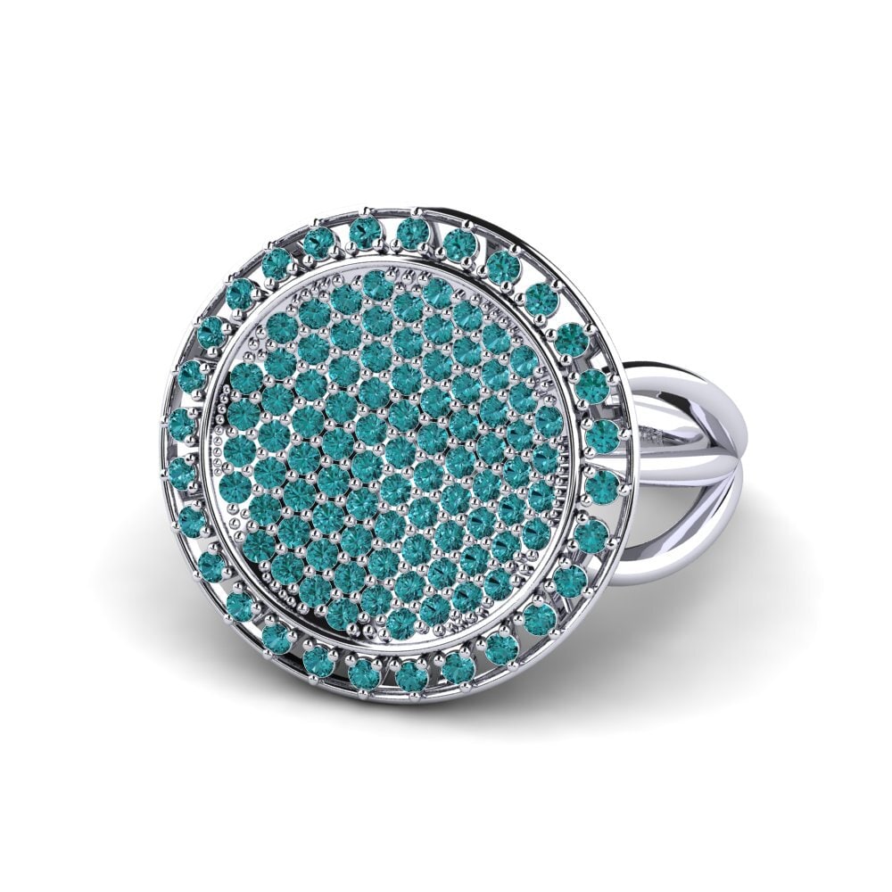 Diamante Azul Anillo Linehan