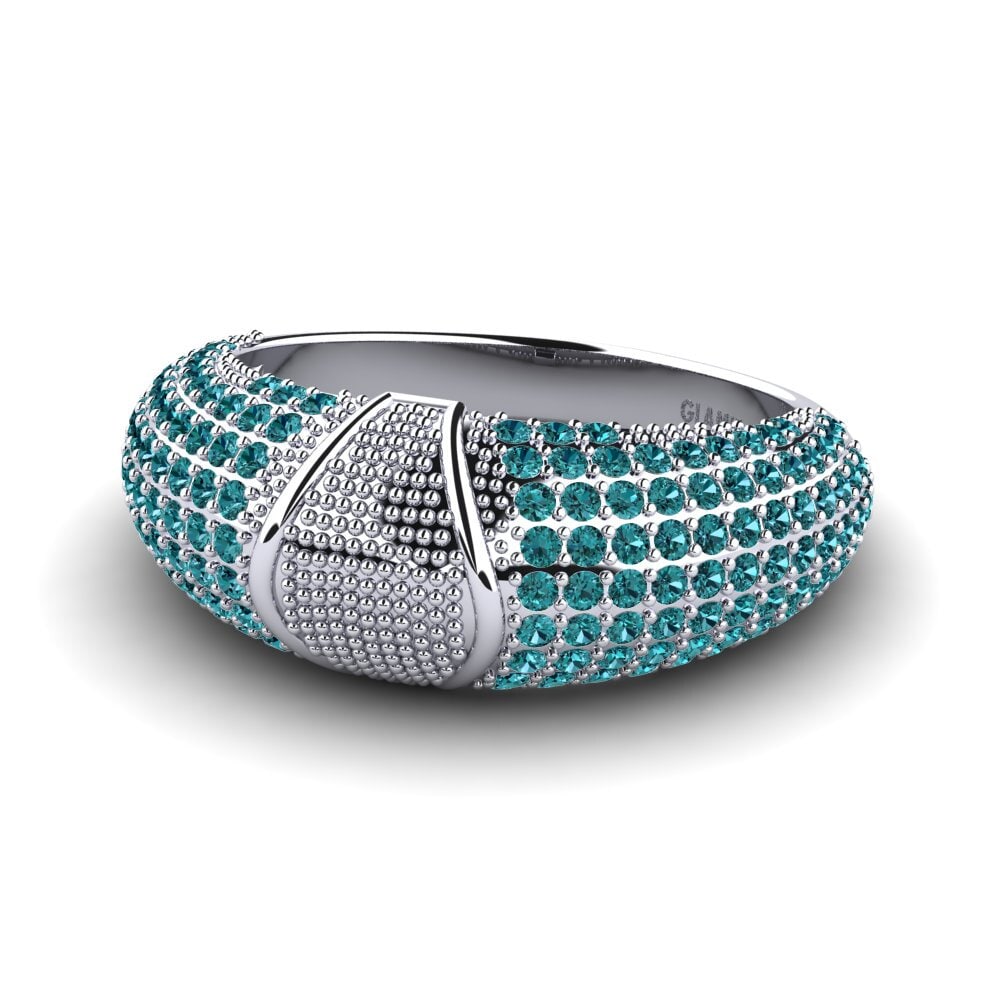Diamante Azul Anillo Mojita
