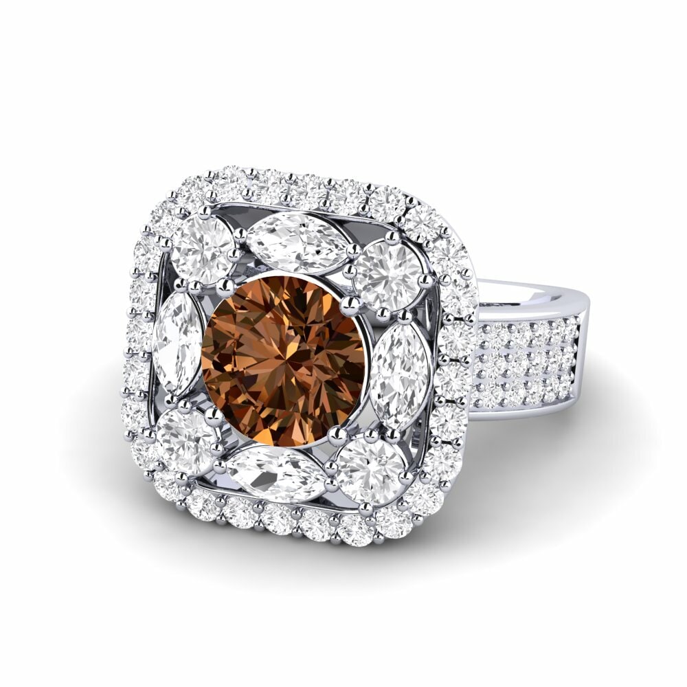 Brown Diamond Engagement Ring Rowides