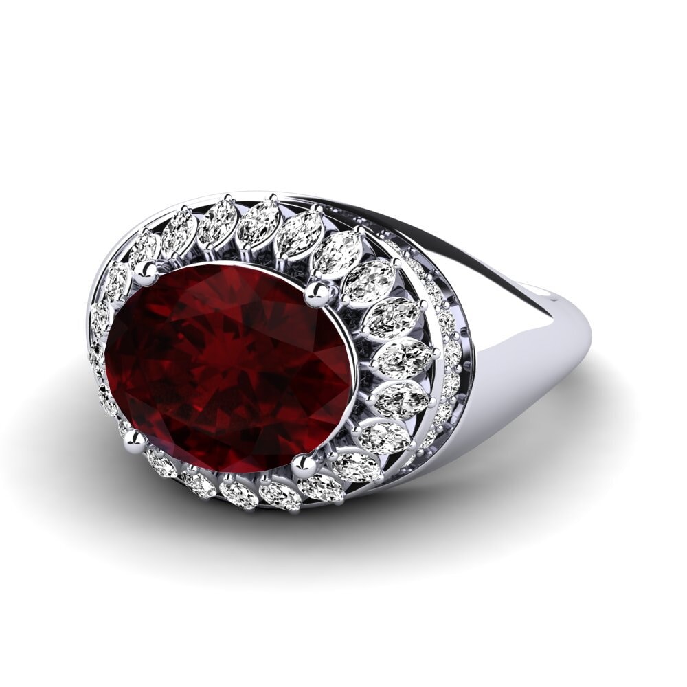 Garnet Engagement Ring Rumer