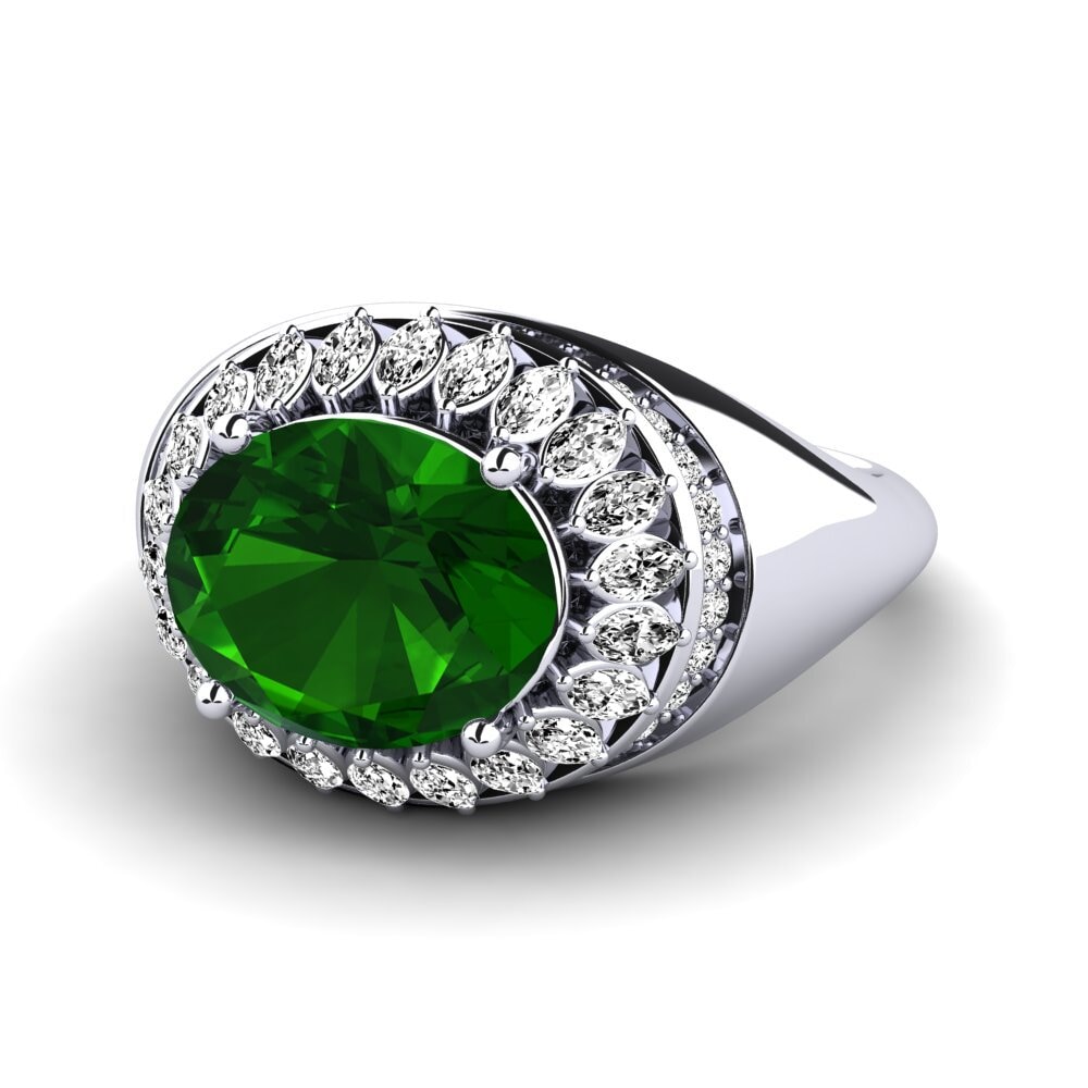 Green Tourmaline Engagement Ring Rumer