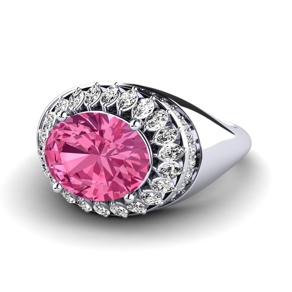 Pink Tourmaline Engagement Ring Rumer