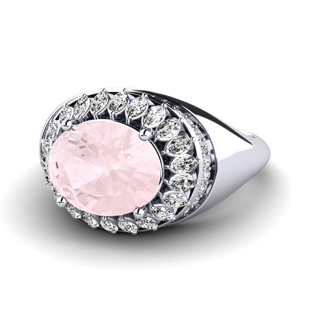 Rose Quartz Engagement Ring Rumer