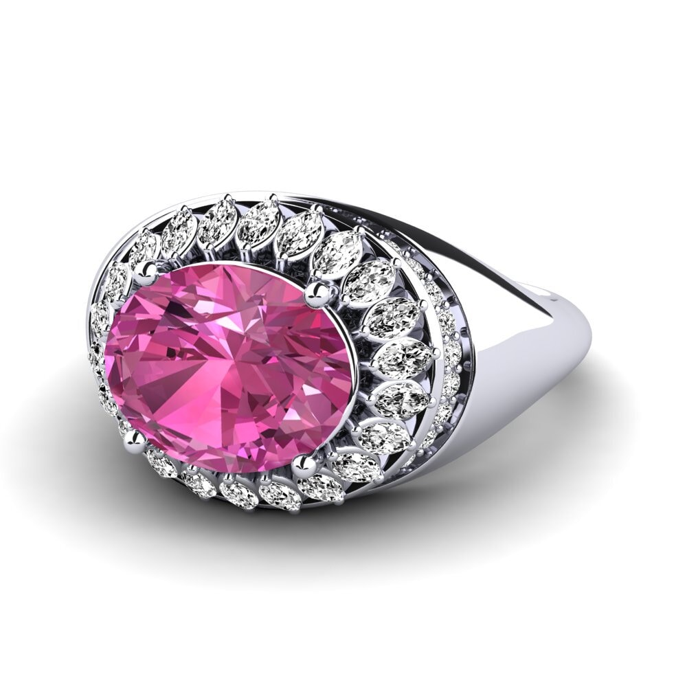 Pink Topaz Engagement Ring Rumer