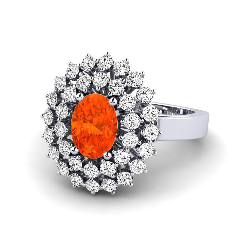 Fire-Opal Engagement Ring Serenaz