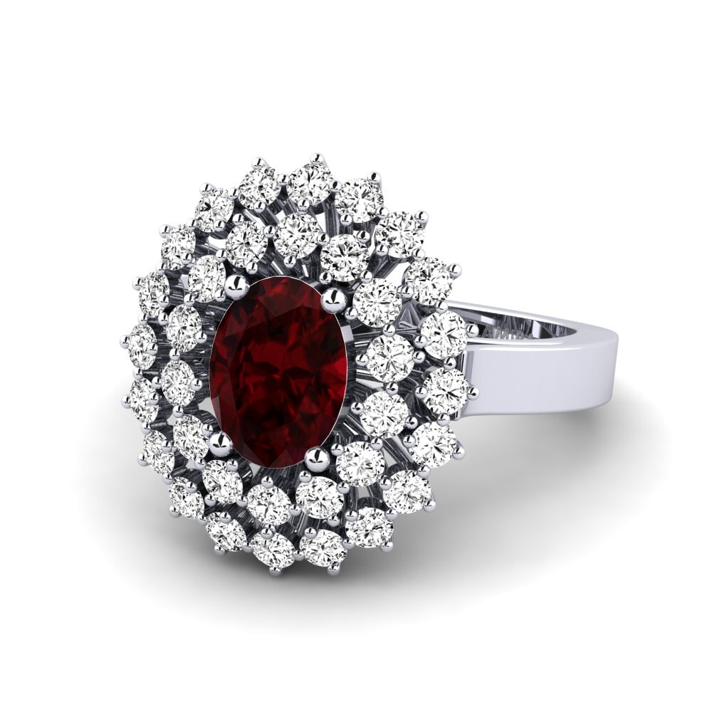 Garnet Engagement Ring Serenaz
