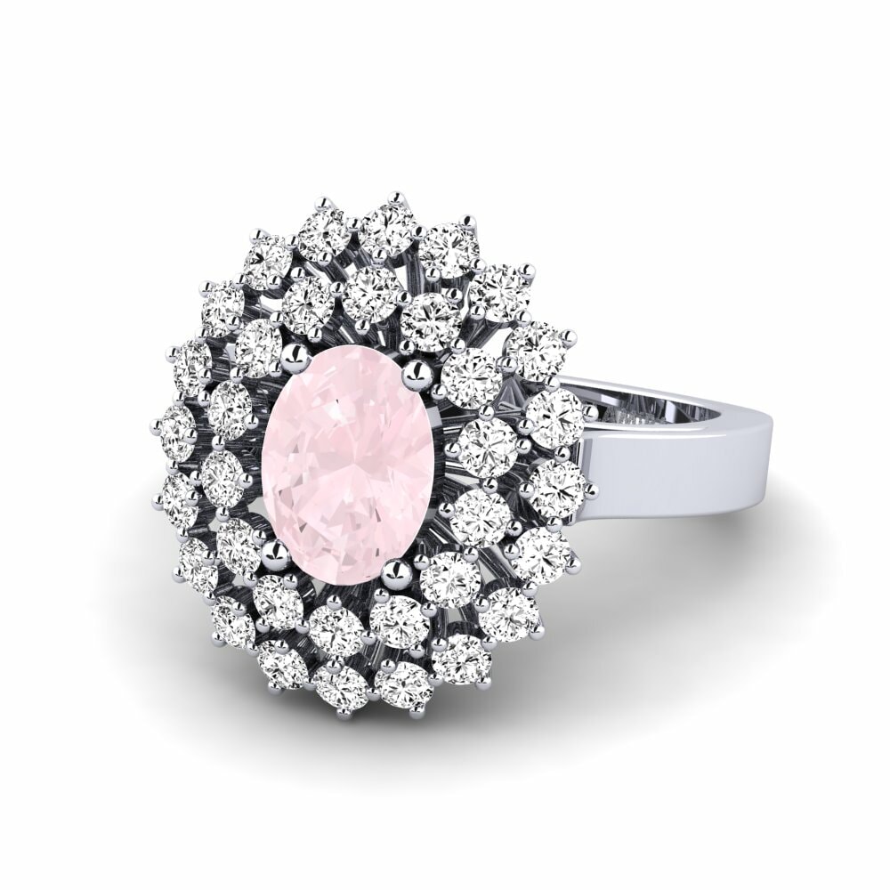 Rose Quartz Engagement Ring Serenaz