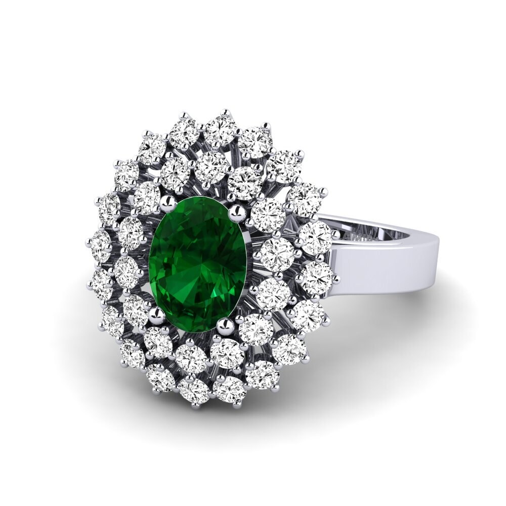 Tsavorite Engagement Ring Serenaz