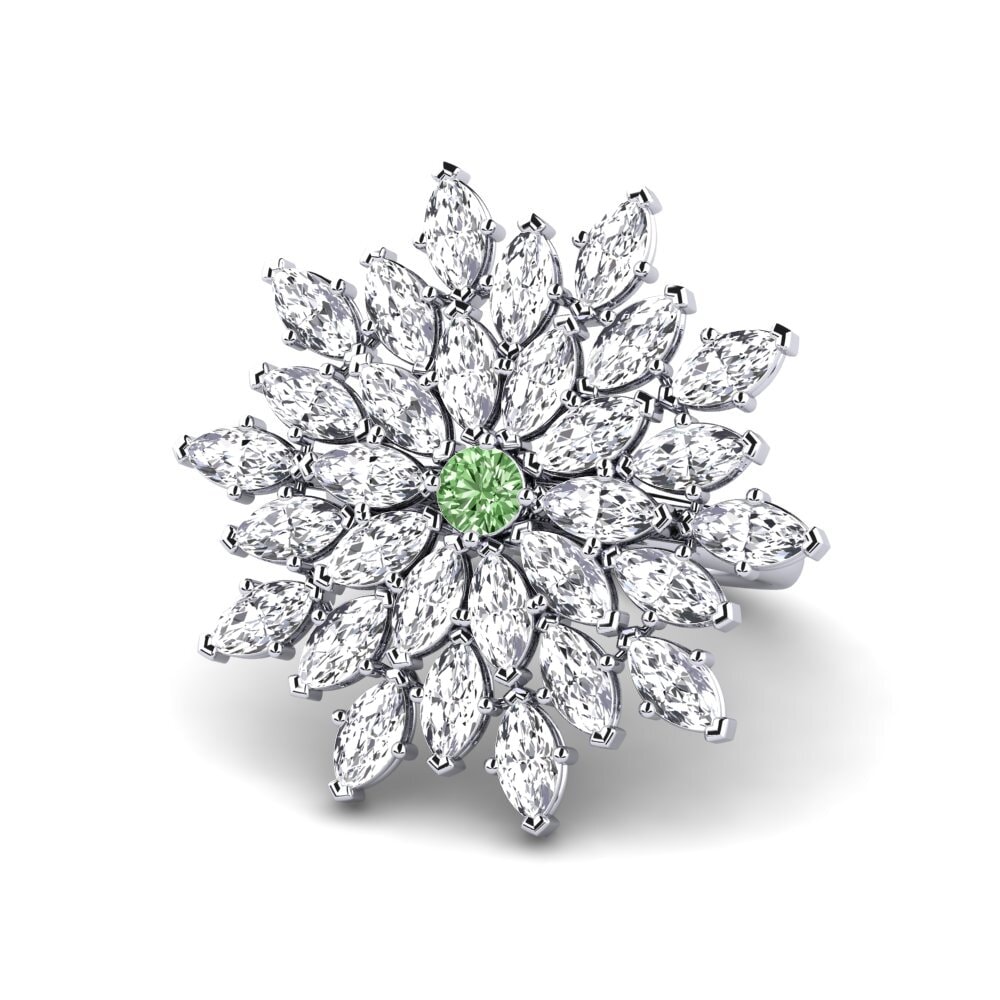 Diamante Verde Anel Vitello