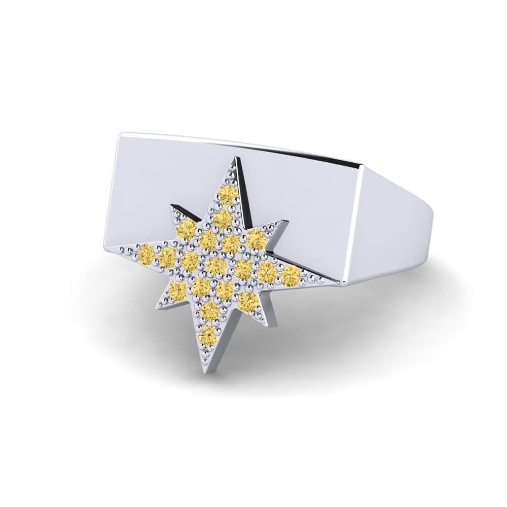 Gelber Diamant Ring Phad
